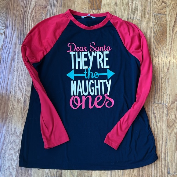 Dear Santa They're the Naughty Ones Christmas Pajamas - Picture 2 of 2
